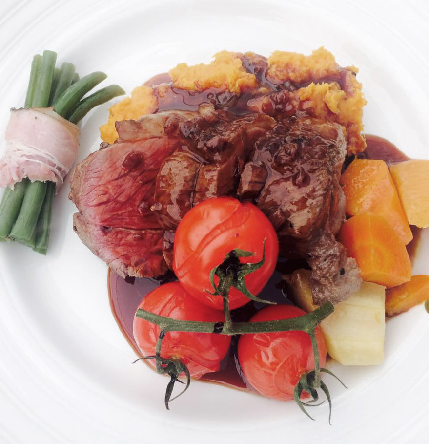 Image of plated beef dish